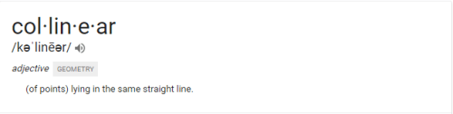 collinear