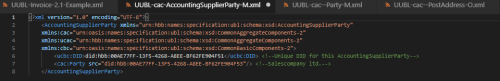 UUBL-AccountingSupplierParty